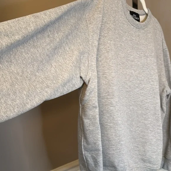 Zara into the classics size medium in GRAY MARL RIB SWEATSHIRT LIMITED EDITION - Picture 5 of 8